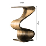 Zepharic Solid Wood Sculpted Pedestal Stand - Timberustic Pedestal Stand