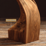 Zepharion Sculpted Solid Wood Pedestal Stand