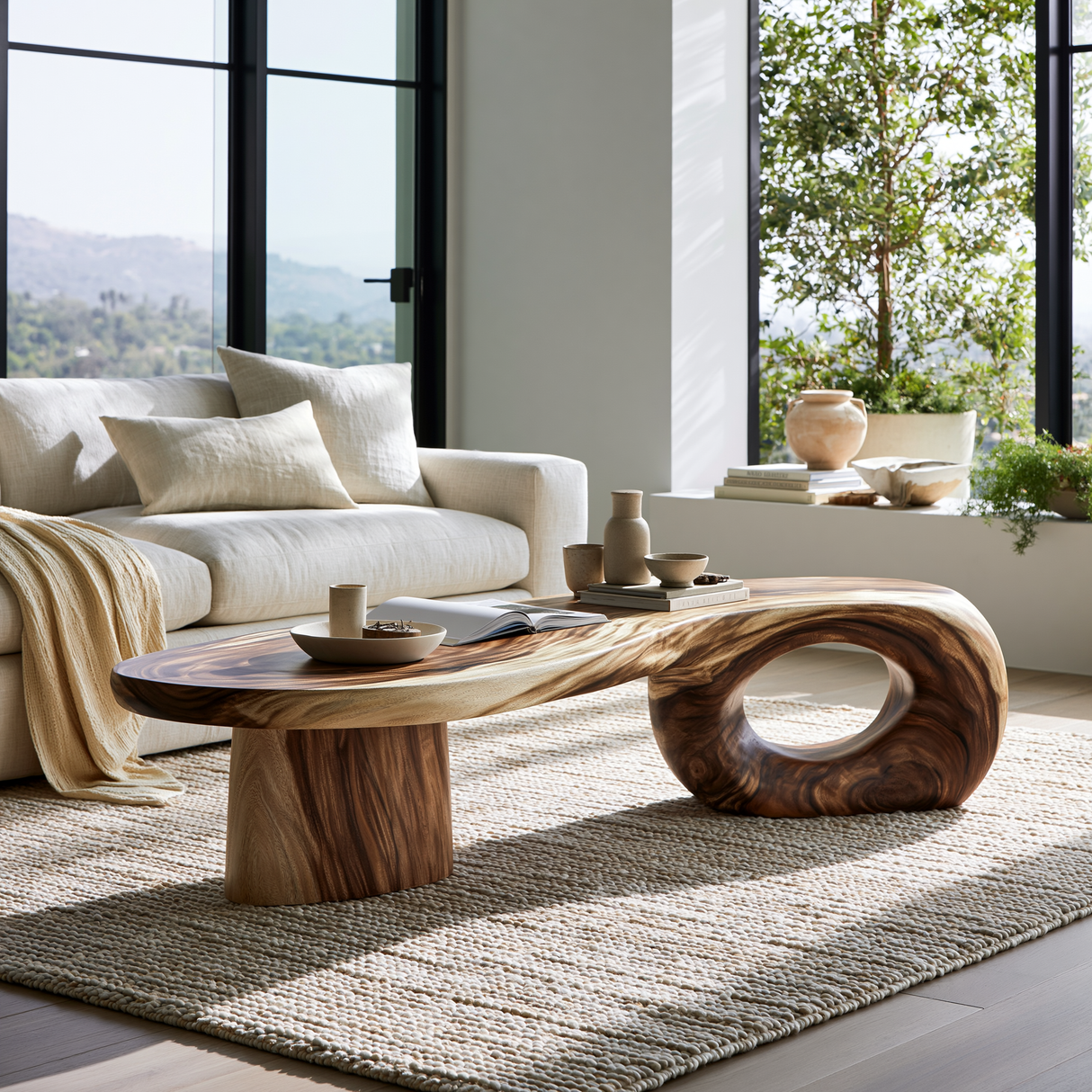 Zephorin Handcrafted Solid Wood Coffee Table - TimbeRustic Coffee Table