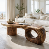 Zephorin Handcrafted Solid Wood Coffee Table Brown - TimbeRustic Coffee Table