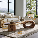 Zephorin Handcrafted Solid Wood Coffee Table - TimbeRustic Coffee Table