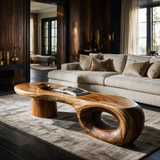 Zephorin Handcrafted Solid Wood Coffee Table Teak - TimbeRustic Coffee Table
