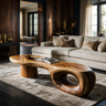 Zephorin Handcrafted Solid Wood Coffee Table Teak - TimbeRustic Coffee Table