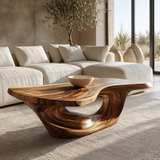 Zeravon Handcrafted Solid Wood Coffee Table Brown - Timberustic Coffee Table
