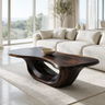 Zeravon Handcrafted Solid Wood Coffee Table Dark Walnut - Timberustic Coffee Table