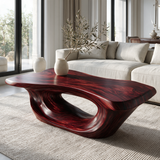 Zeravon Handcrafted Solid Wood Coffee Table Mahogany - Timberustic Coffee Table