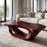 Zeravon Handcrafted Solid Wood Coffee Table Mahogany - Timberustic Coffee Table