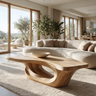 Zeravon Handcrafted Solid Wood Coffee Table Natural Oak - Timberustic Coffee Table