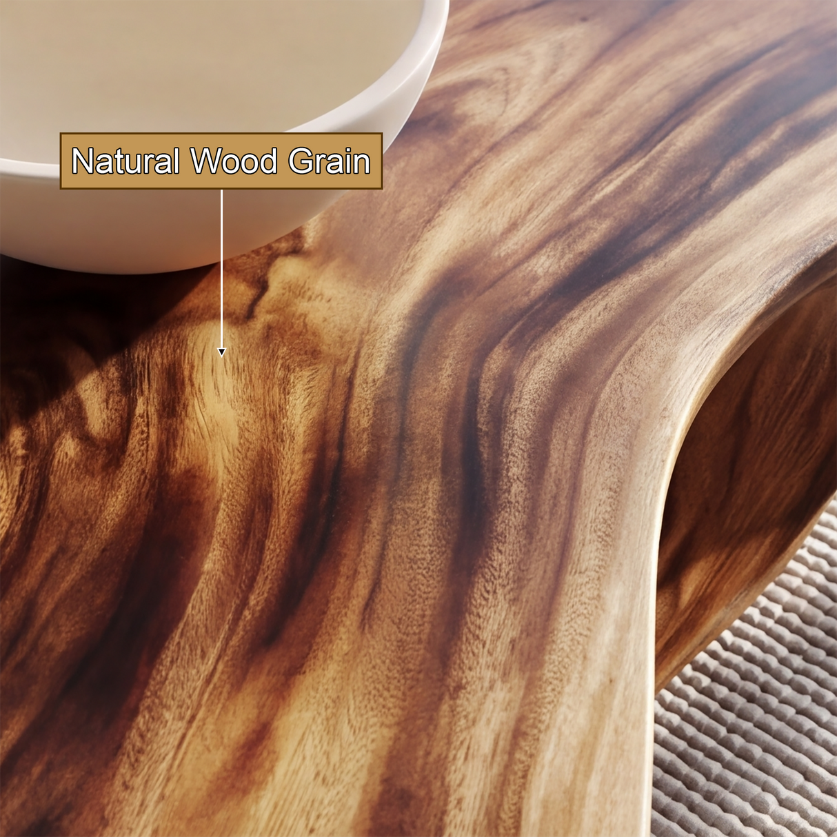 Zeravon Handcrafted Solid Wood Coffee Table - Timberustic Coffee Table