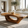 Zeravon Handcrafted Solid Wood Coffee Table Teak - Timberustic Coffee Table