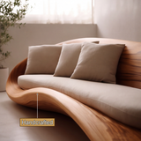 Zorathen Solid Wood Sculpted Sofa