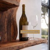 Zorvane Live Edge Solid Wood Floating Wine Shelf SPA345892