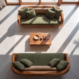 Zorveth Solid Wood Sculpted Sofa