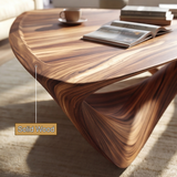 Zorynth Sculpted Solid Wood Coffee Table - Timberustic Coffee Table