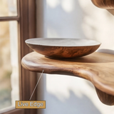 Torlen Sculpted Solid Wood Mushroom Floating Shelf SPA120109 - Timberustic Floating Shelf