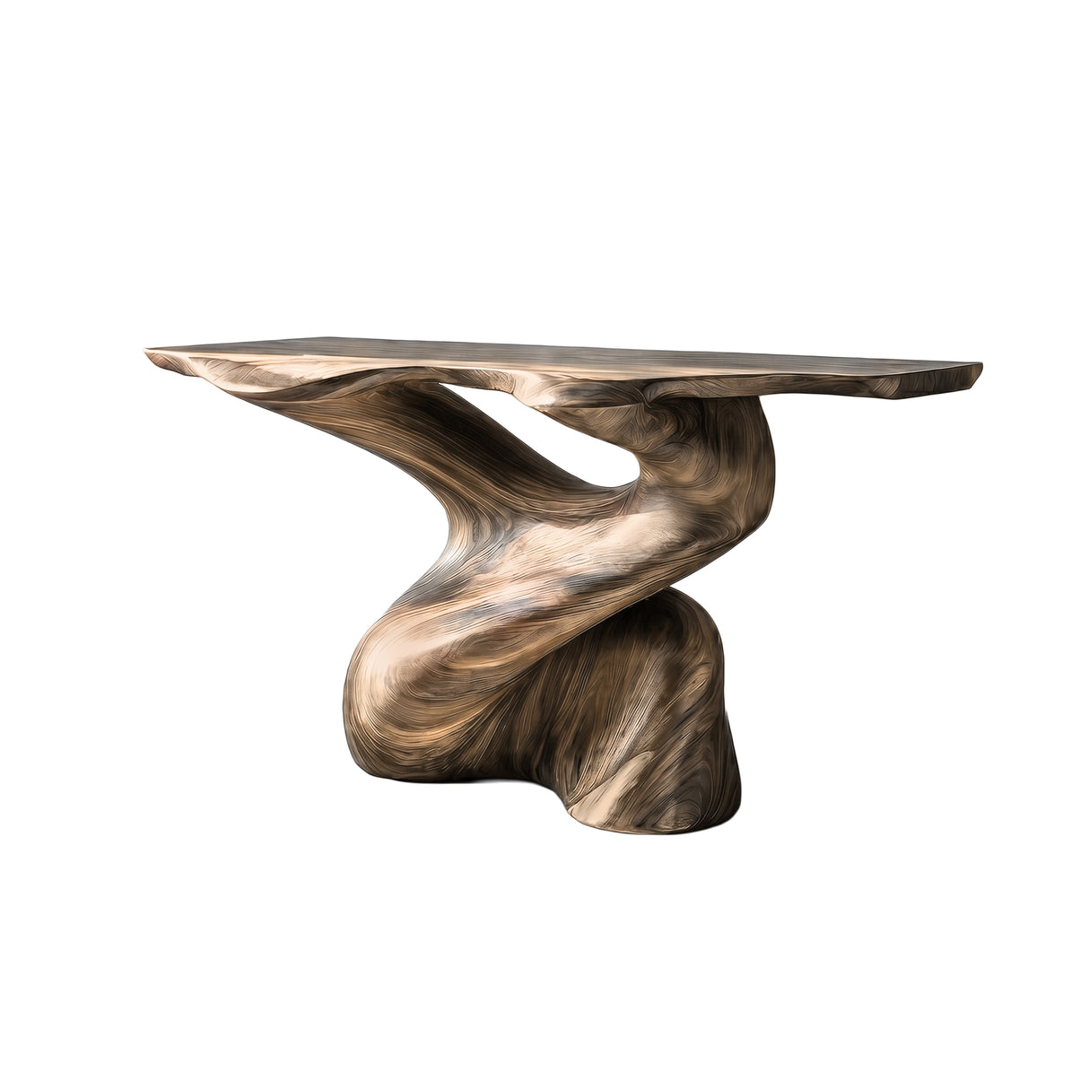 Torrenta Sculpted Solid Wood Console Table