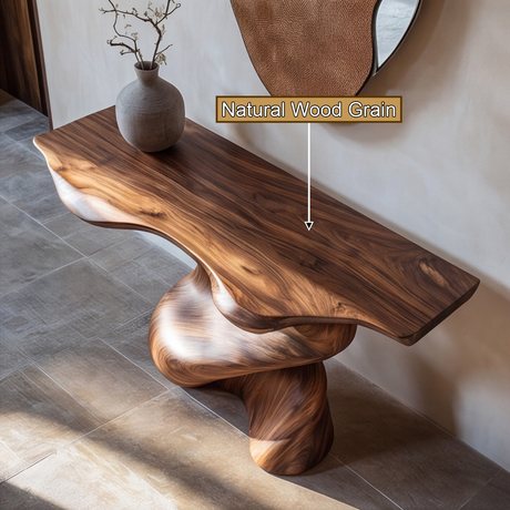Torrenta Sculpted Solid Wood Console Table - Timberustic Console Table