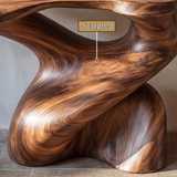 Torrenta Sculpted Solid Wood Console Table