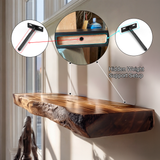 Torvane Live Edge Solid Wood Floating Shelf SPA354359 - Timberustic Floating Shelf