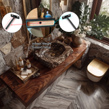 Torvane Solid Wood Floating Bathroom Vanity SPA128438 - Timberustic Floating Bathroom Vanity