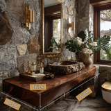 Torvane Solid Wood Floating Bathroom Vanity SPA128438 - Timberustic Floating Bathroom Vanity