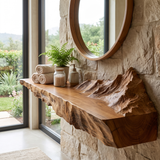 Torvann Handcrafted Mountain Floating Shelf - Timberustic Floating Shelf