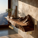 Torvann Handcrafted Mountain Floating Shelf - Timberustic Floating Shelf