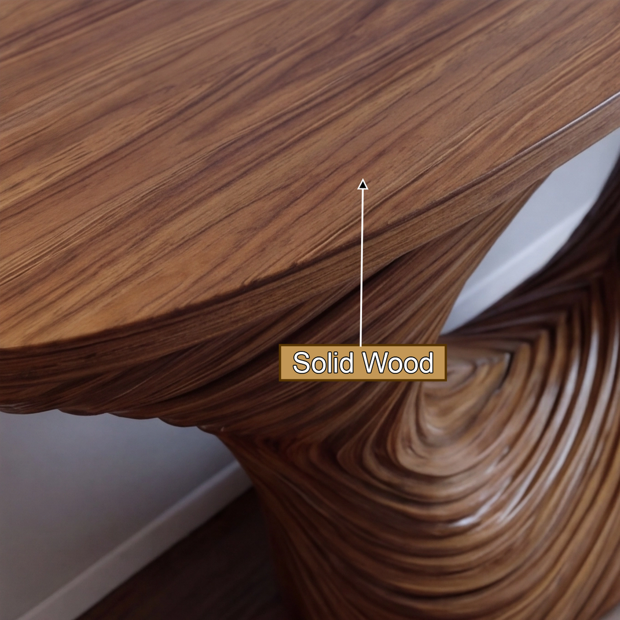 Torvethra Sculpted Solid Wood Console Table - Timberustic Console Table