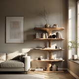 Treeform Branch Handcrafted Solid Wood Bookshelf