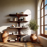 Treeform Branch Handcrafted Solid Wood Bookshelf