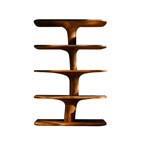 Treeform Branch Handcrafted Solid Wood Bookshelf