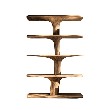 Treeform Branch Handcrafted Solid Wood Bookshelf