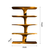 Treeform Branch Handcrafted Solid Wood Bookshelf