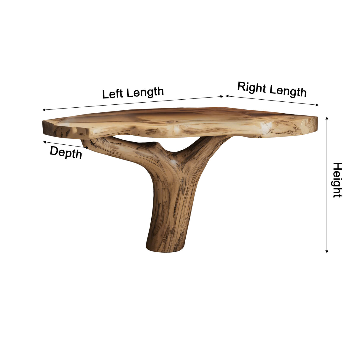 Treeform Solid Wood Corner Bathroom Vanity