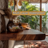 Trevano Live Edge Solid Wood Floating Bathroom Vanity SPA358958 - Timberustic Floating Bathroom Vanity