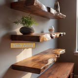 Trevion Live Edge Solid Wood Floating Shelf SPA625413 - Timberustic Floating Shelf