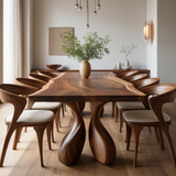 Trifold Droplet Solid Wood Dining Table