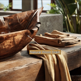 Tropalis Handcrafted Solid Wood Leaf Vessel Sink