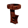 Trunk Pedestal Natural Wood Bathroom Sink