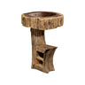 Trunk Pedestal Natural Wood Bathroom Sink