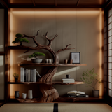 Trunkline Solid Wood Tree Bookshelf