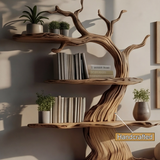 Trunkline Solid Wood Tree Bookshelf - Timberustic Tree Bookshelf