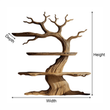 Trunkline Solid Wood Tree Bookshelf - Timberustic Tree Bookshelf