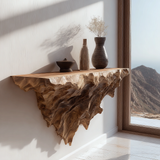 Vaelmont Handcrafted Mountain Floating Shelf - Timberustic Floating Shelf