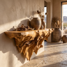 Vaelmont Handcrafted Mountain Floating Shelf - Timberustic Floating Shelf