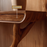 Vaelmyr Sculpted Solid Wood Console Table SPA253131