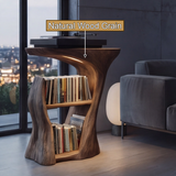 Vaelnor Handcrafted Solid Wood Record Player Stand SPA664230