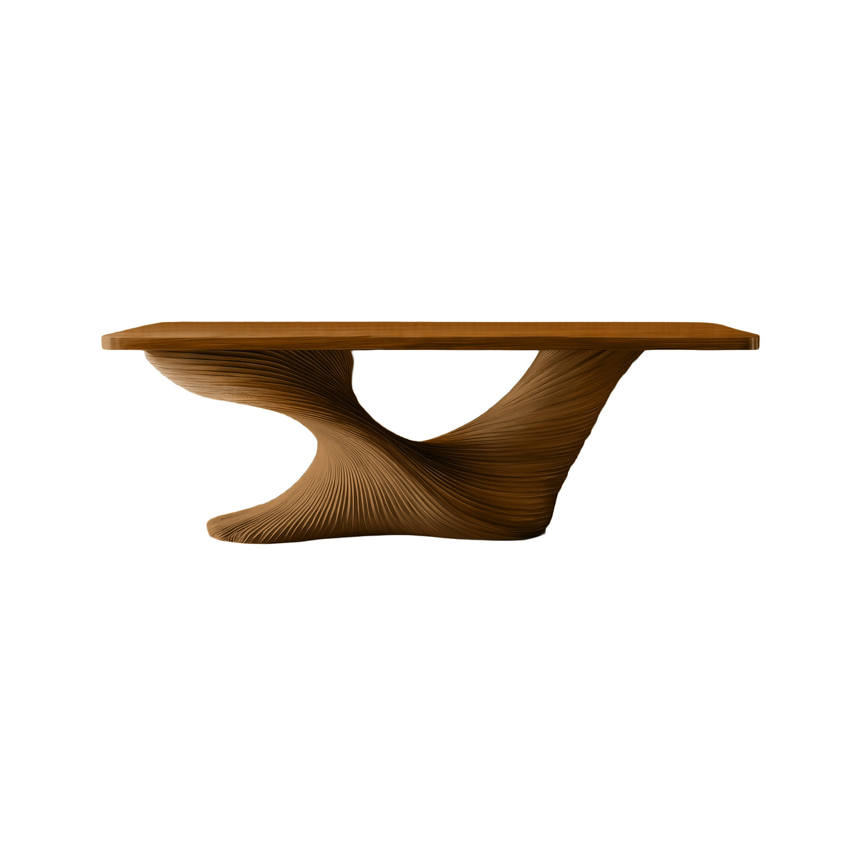 Vaelnora Sculpted Solid Wood Console Table Brown - Timberustic Console Table