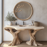 Vaelor Rootform Solid Wood Freestanding Bathroom Vanity - Timberustic Freestanding Bathroom Vanity