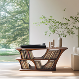Vaelorin Handcrafted Solid Wood Record Player Stand SPA092853